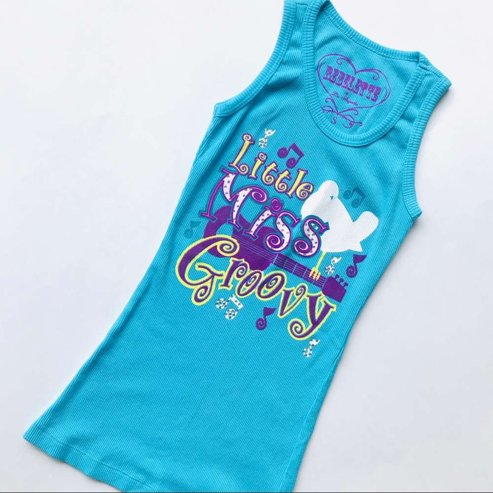 Rebelette Embellished Groovy Ribbed Long Tank Top